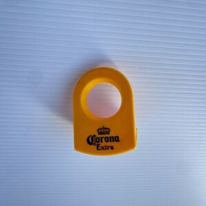 Corona Extra Foam Bottle Holder – Yellow Beer Can/Bottle Koozie Handle GOOD COND